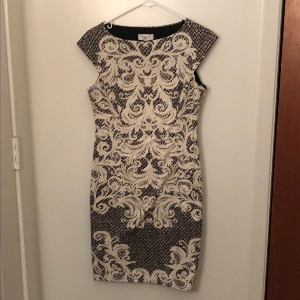 Patterned shift work dress - Picture 2 of 2